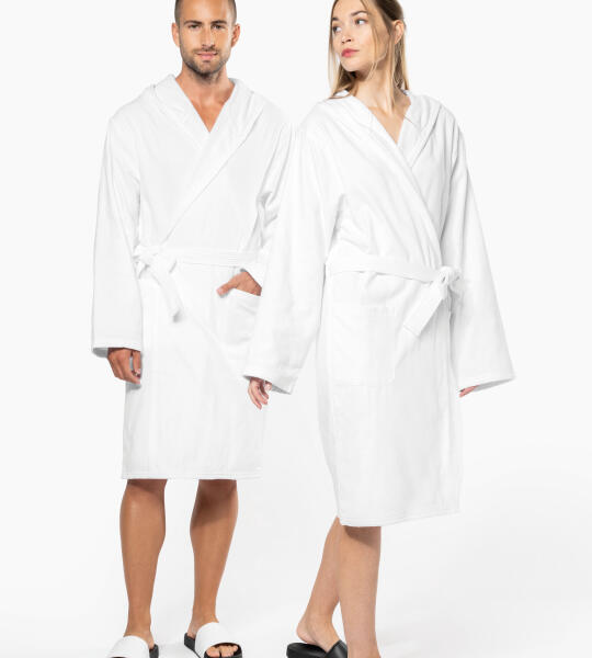 Biologische Badjas met Capuchon