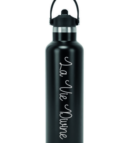 Gegraveerde geïsoleerde drinkfles 750 ml