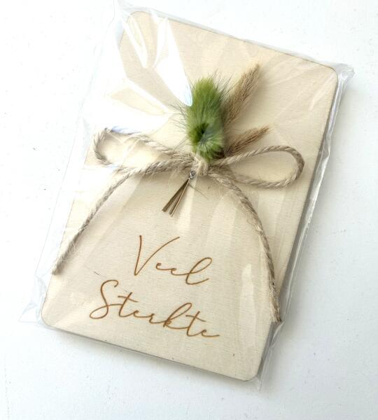 Houten kaart Veel sterkte