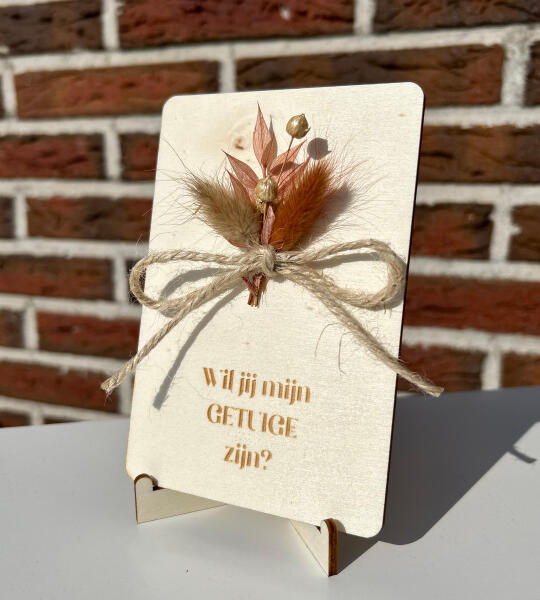 Houten kaart Getuige