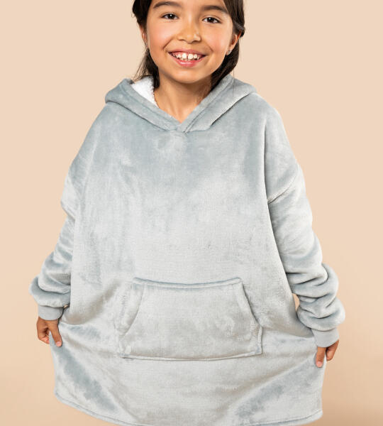Plaid poncho enfant