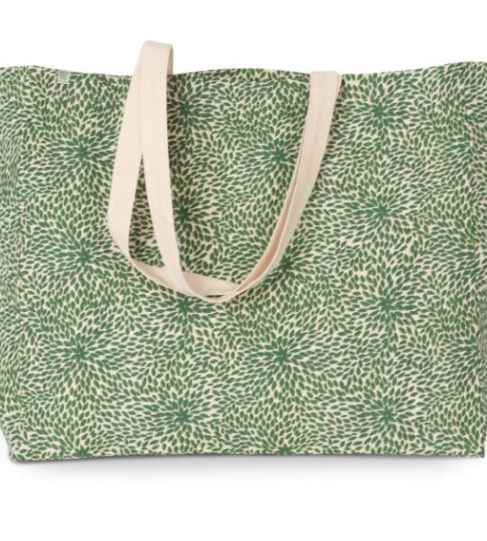 Stijlvolle en duurzame shopper met botanisch motief