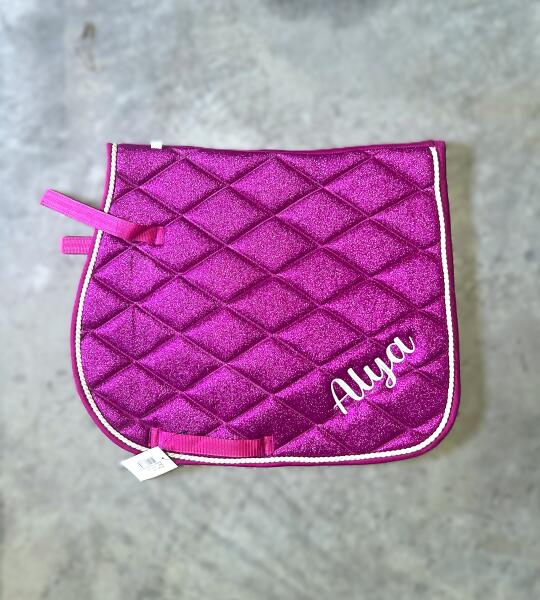 Glitter Zadeldekje met Naam