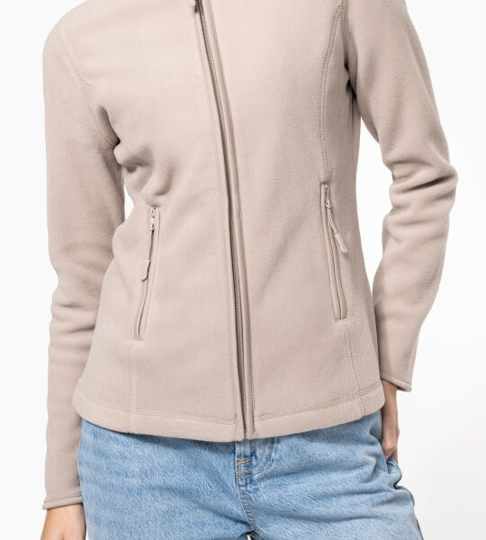 Microfleece met rits dames