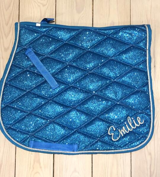 Glitter Zadeldekje met Naam PONY