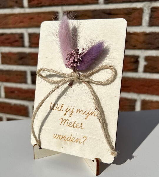 Houten kaart Meter worden