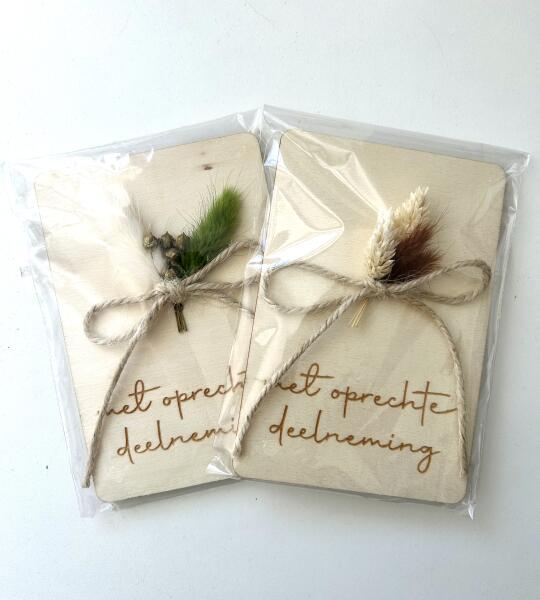 Houten kaart Deelneming