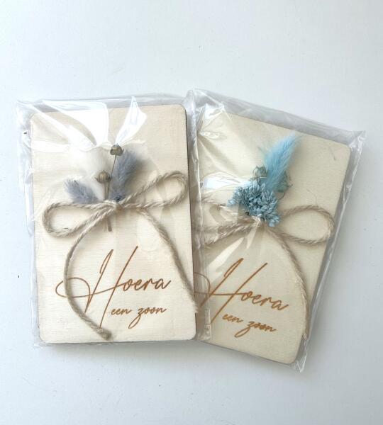 Houten kaart een zoon