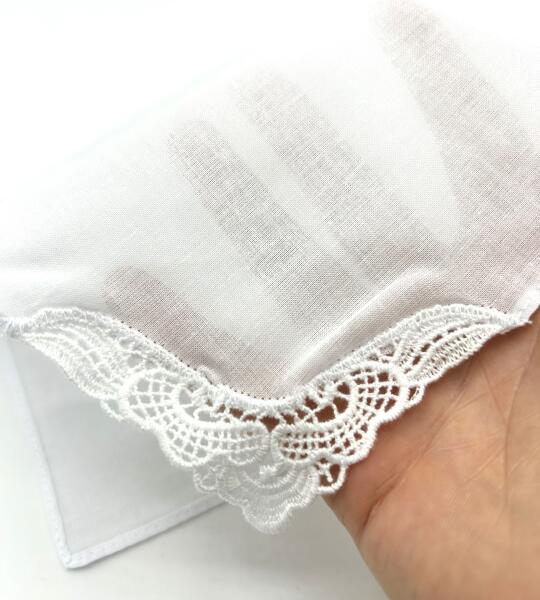 Mouchoir Femme Personnalisé avec Dentelle