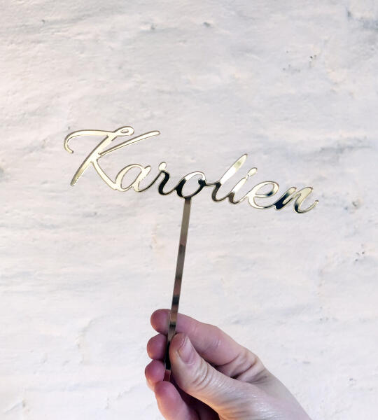 Topper de gâteau prénom Acrylic