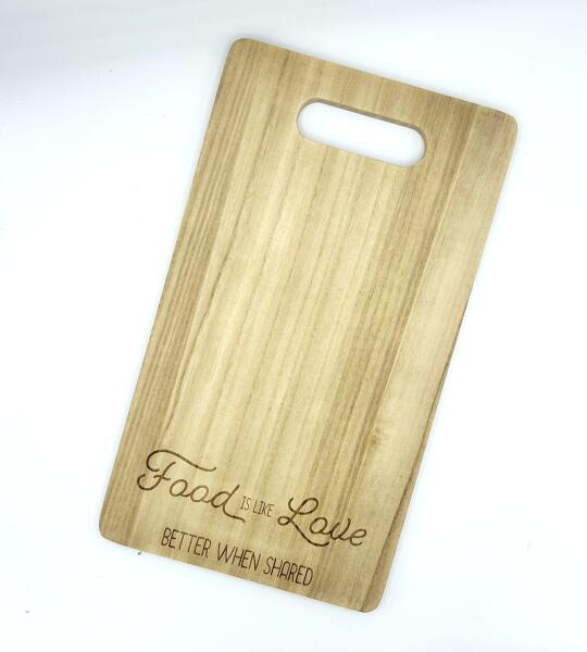 Planche de service « Food is like Love »