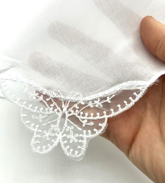 Mouchoir Femme avecDétail Papillon
