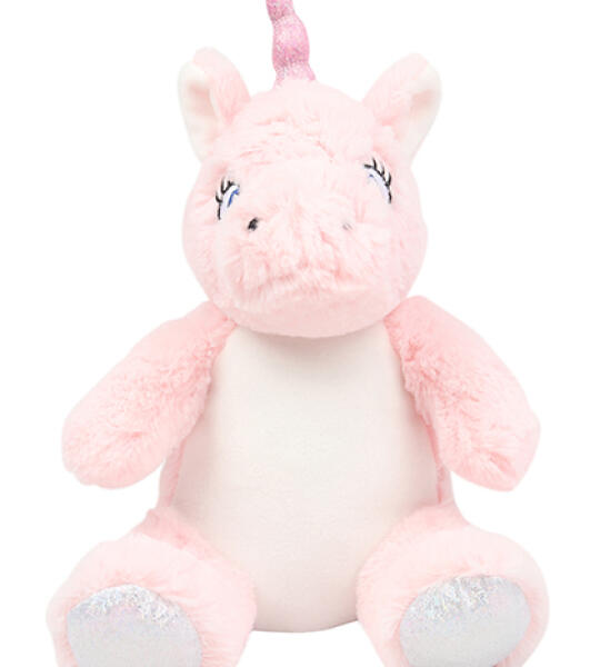 Gepersonaliseerde roze Pluche Eenhoorn