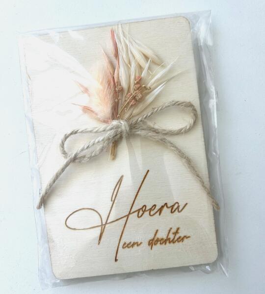 Houten kaart een dochter