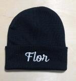 Gebreide beanie met omslag