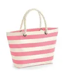 Nautical strandtas – geborduurd met naam – 100% katoen canvas
