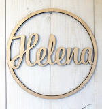 Houten naamcirkel 6 mm – stevige decoratie met diepte