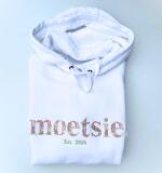 Hoodie bloemenletters