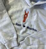 Kinderhoodie met gepersonaliseerd paardenhoofdje & naam/tekst