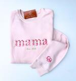 Sweater bloemenletters