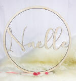 Houten naamcirkel 6 mm – stevige decoratie met diepte