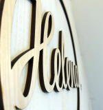 Houten naamcirkel 6 mm – stevige decoratie met diepte