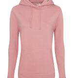 Getailleerde basic dames hoodie – gepersonaliseerd met naam of logo