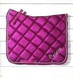 Tapis de Selle à Paillettes avec Nom