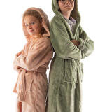 Peignoir Enfant COSY KIDS en Douce Polaire avec Capuche