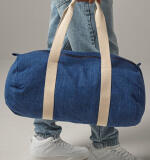 Denim Barrel Bag