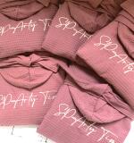 Peignoir Premium Nid d'Abeille à Capuche