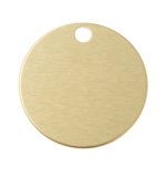 Aluminium penning – rond model met lasergravure (Ø 3 cm)