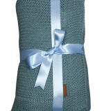 Gebreid babydekentje 80x100 cm met Borduring