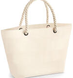 Nautical strandtas – geborduurd met naam – 100% katoen canvas