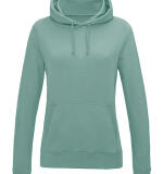 Getailleerde basic dames hoodie – gepersonaliseerd met naam of logo