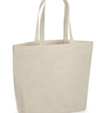 Grote Schoudertas 'Organic Natural Dyed Maxi' – 100% Biokatoen met Borduring
