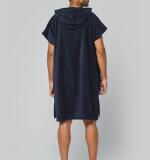 Uniseks poncho met capuchon van badstof