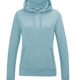 Getailleerde basic dames hoodie – gepersonaliseerd met naam of logo