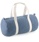 Denim Barrel Bag