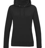 Getailleerde basic dames hoodie – gepersonaliseerd met naam of logo