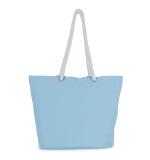 Gepersonaliseerde katoenen totebag in marinestijl – geborduurd, grote capaciteit