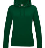Getailleerde basic dames hoodie – gepersonaliseerd met naam of logo
