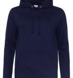 Getailleerde basic dames hoodie – gepersonaliseerd met naam of logo