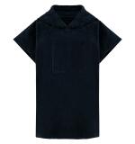 Kinderponcho met capuchon van badstof