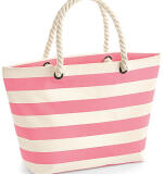 Nautical strandtas – geborduurd met naam – 100% katoen canvas