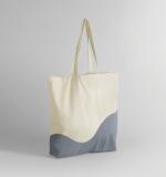 Organic Maxi Bag – Golfprint & Biologisch Katoen – Borduring op Voorzijde