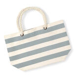 Nautical strandtas – geborduurd met naam – 100% katoen canvas