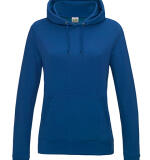 Getailleerde basic dames hoodie – gepersonaliseerd met naam of logo