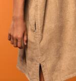 Kinderponcho met capuchon van badstof