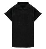 Kinderponcho met capuchon van badstof
